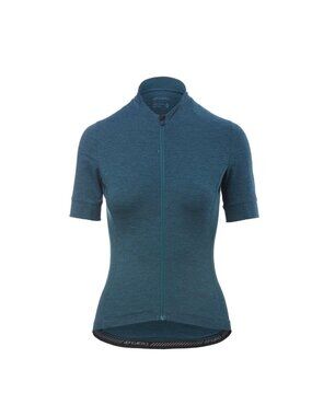 Giro NEW Road Cycling Jersey Women XS Full Zip Teal Heather Short Sleeve Pockets